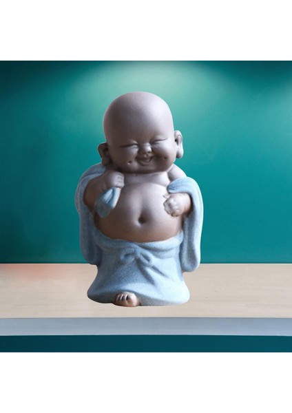 Küçük Sevimli Seramik Maitreya Mutlu Buda Heykeli Heykelcik Ikisimleri D D D (Yurt Dışından) modelleri