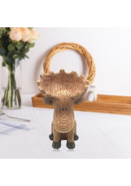 Geyik Reçine Heykeli Figürinler Organizatörler Masaüstü Mücevher Konteyneri (Yurt Dışından) modelleri