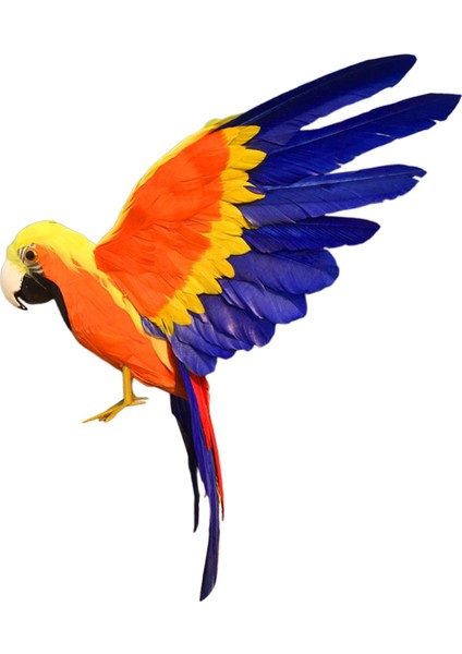 El Yapımı Yapay Papağan Modeli Ev Bahçesi Çim Dekor Stili Için Tüy Süsü B (Yurt Dışından)