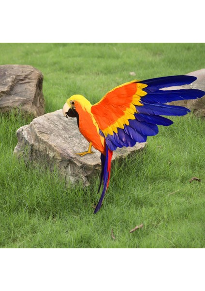 El Yapımı Yapay Papağan Modeli Ev Bahçesi Çim Dekor Stili Için Tüy Süsü B (Yurt Dışından) modelleri