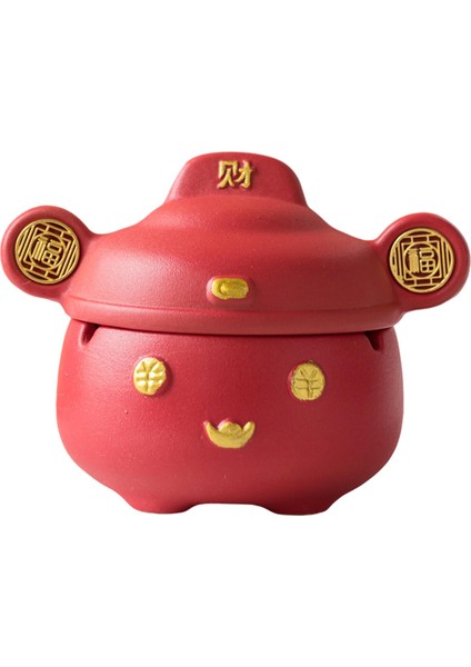 Kapak Külü Yakalayıcı Kırmızı ile Çin Servet Tanrısı (Yurt Dışından)
