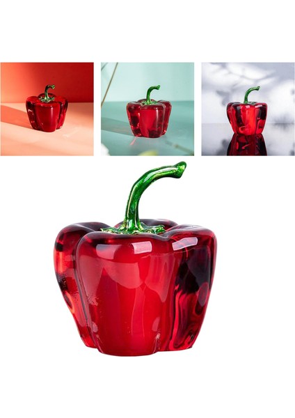 Meyve Heykeli Heykel Masa Dekorasyon Süsleme El Sanatları Kırmızı Biber (Yurt Dışından) modelleri