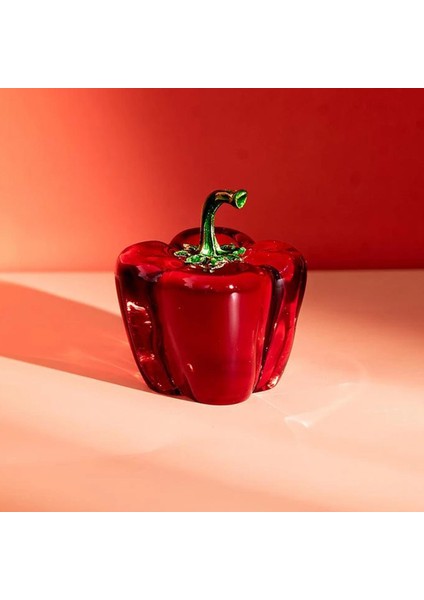 Meyve Heykeli Heykel Masa Dekorasyon Süsleme El Sanatları Kırmızı Biber (Yurt Dışından) fırsatları