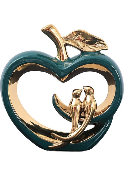 Modern Seramik Meyve Heykelcik Oturma Odası Masa Süsleri El Sanatları Hediye Yeşil (Yurt Dışından)