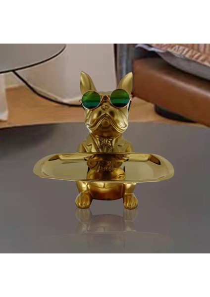 Masaüstü Reçine Köpek Tutma Depolama Tepsisi Süs Sanatı Organizatör Serin Altın (Yurt Dışından) fırsatları