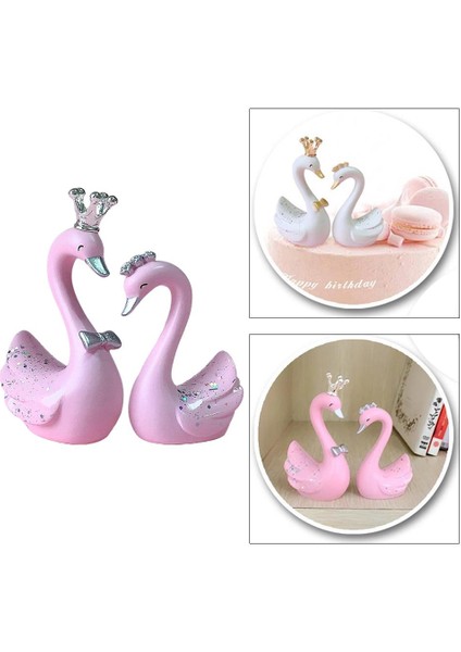 3D Minyatür Swan Heykeli Heykelcik Heykeli Yenilik Dekorasyonu Büyük Pembe (Yurt Dışından) fırsatları