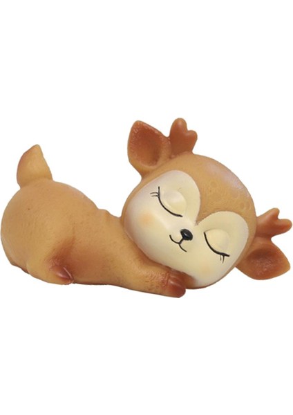 Reçine Uyuyan Bebek Geyiği Mini Elk Noel Süsleri Dekorasyon Ev Stili Için SEVIMLI02 (Yurt Dışından) modelleri