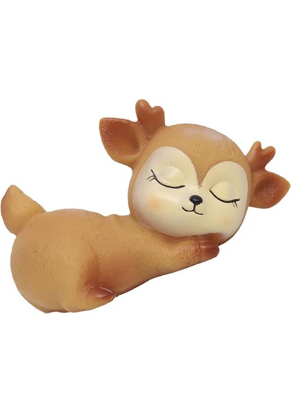 Reçine Uyuyan Bebek Geyiği Mini Elk Noel Süsleri Dekorasyon Ev Stili Için SEVIMLI02 (Yurt Dışından) fırsatları