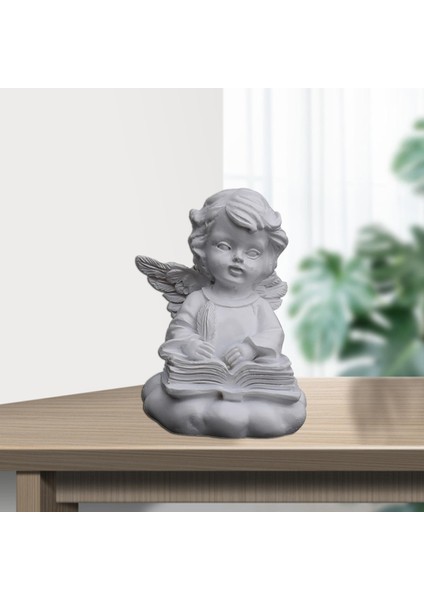 Reçine Melek Heykel Heykel Masaüstü Süsler El Yapımı Dekoratif Yazı Diz Çökmüş (Yurt Dışından) fırsatları