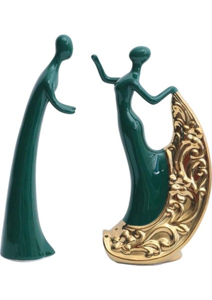 Iskandinav Çiftler Heykel Heykel Masası Düğün Dekor Hediyesi (Yurt Dışından)