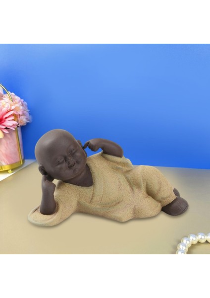 Sevimli Gülümseyen Buda Heykeli Çay Pet Craft Ev Dekoru Koleksiyonu Hear Hoe Kötülük (Yurt Dışından) fırsatları