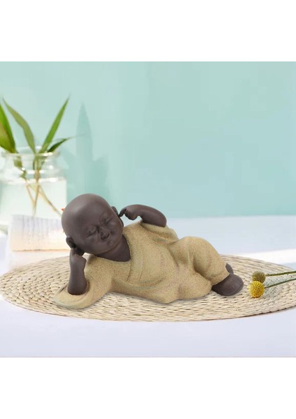 Sevimli Gülümseyen Buda Heykeli Çay Pet Craft Ev Dekoru Koleksiyonu Hear Hoe Kötülük (Yurt Dışından) indirimleri