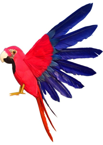 El Yapımı Yapay Papağan Modeli Ev Bahçesi Çim Dekor Stili Için Tüy Süsü C (Yurt Dışından)