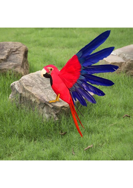 El Yapımı Yapay Papağan Modeli Ev Bahçesi Çim Dekor Stili Için Tüy Süsü C (Yurt Dışından) modelleri