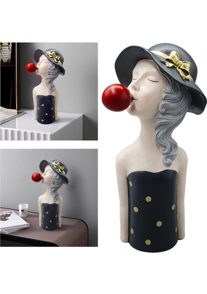 Reçine Heykel Masaüstü Heykelleri Yaratıcı Figür Figürinleri Gri (Yurt Dışından) fiyatları