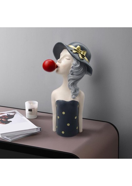 Reçine Heykel Masaüstü Heykelleri Yaratıcı Figür Figürinleri Gri (Yurt Dışından) fırsatları