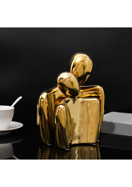 Soyut Karakter Süsleme Kucaklaşan Heykel Sevgilisi Figürinler Masa Raf Dekoru Altın S L (Yurt Dışından) modelleri
