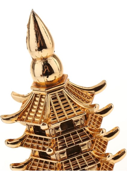 Akvaryum Süs Tankı Pagoda Figürinleri Altın 13 Katman (Yurt Dışından) fırsatları