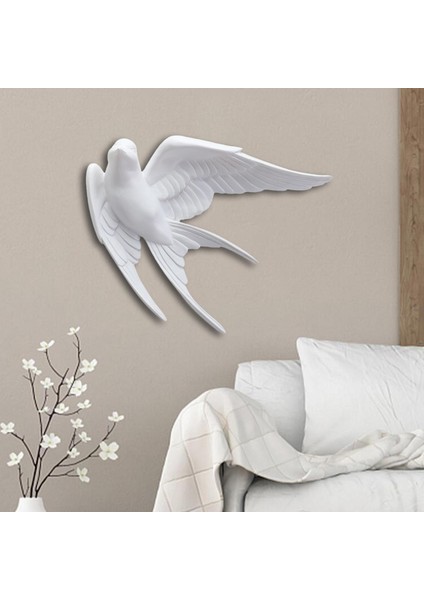 Kuşlar Duvar Dekoru Bahçe Ev Dekorasyonu Için Serçe Duvar Heykelleri Yukarı (Yurt Dışından) indirimleri