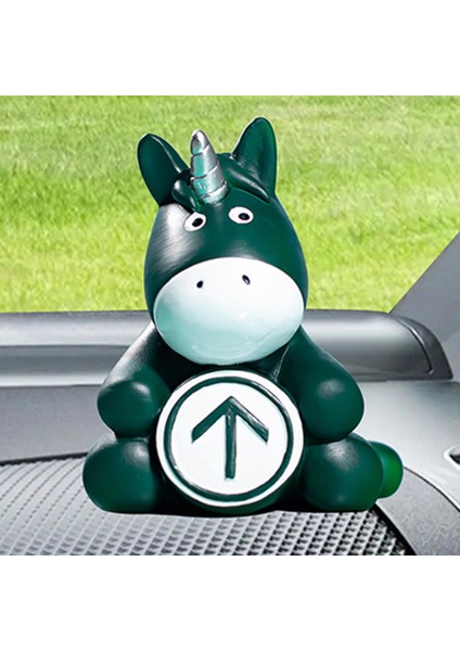 Karikatür Midilli Heykel Atı Heykeli Sanat El Sanatları Için Araba Masası Dekorasyonu Koyu Yeşil (Yurt Dışından) modelleri