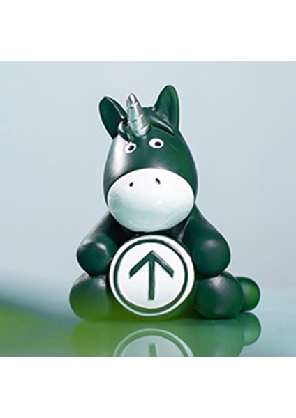 Karikatür Midilli Heykel Atı Heykeli Sanat El Sanatları Için Araba Masası Dekorasyonu Koyu Yeşil (Yurt Dışından) fırsatları