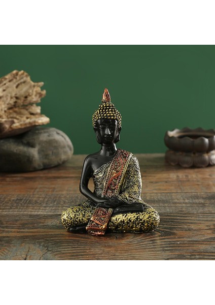 Oturmuş Buda Heykeli Budizm Tay Meditasyon Dua Figürinleri El Yapımı Reçine Çok Molor 8X3.5X13CM (Yurt Dışından) modelleri