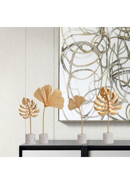 Alaşımlı Tüy Yaprağı Heykelcik Reçine Heykelleri Ev Kabin Çalışma Odası Ofis Dekoru 9X9X19.5CM (Yurt Dışından) fırsatları