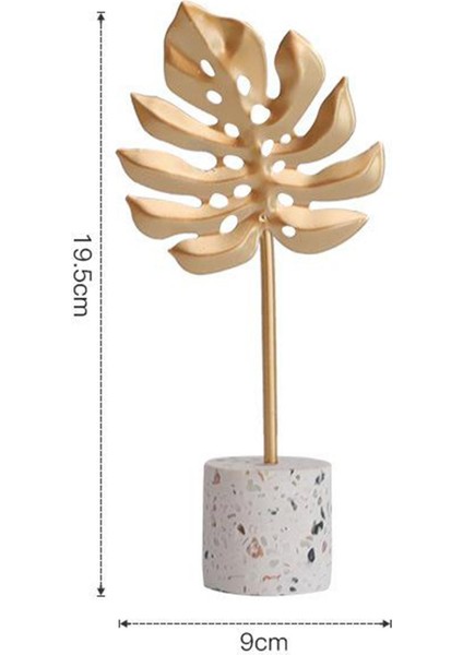 Alaşımlı Tüy Yaprağı Heykelcik Reçine Heykelleri Ev Kabin Çalışma Odası Ofis Dekoru 9X9X19.5CM (Yurt Dışından) indirimleri