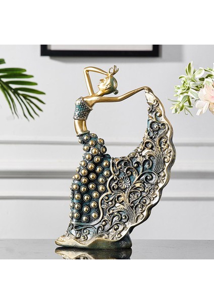 Dancer Heykelcik Sanat Heykel Dekor Süsleri Bronz 18X7X28.5CM (Yurt Dışından) fiyatları