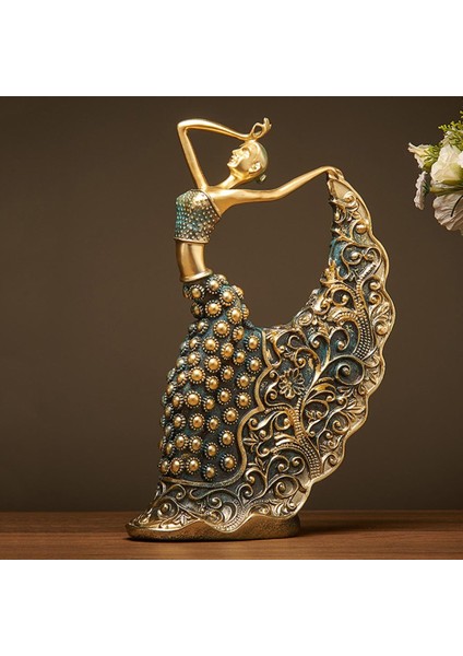 Dancer Heykelcik Sanat Heykel Dekor Süsleri Bronz 18X7X28.5CM (Yurt Dışından) fırsatları