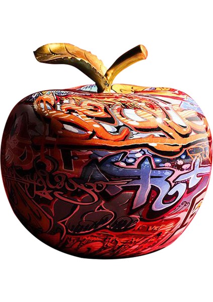 Yaratıcı Boyalı Grafiti Renkli Reçine El Sanatları Süsleri Giriş 20X20X20CM (Yurt Dışından)