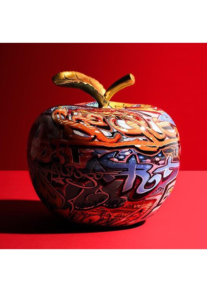 Yaratıcı Boyalı Grafiti Renkli Reçine El Sanatları Süsleri Giriş 20X20X20CM (Yurt Dışından) fiyatları