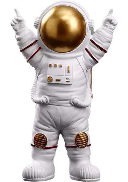 Reçine Astronot Figürinler Uzaylı Ay Heykel Dekoratif Minyatürler 15X10X25CM (Yurt Dışından) fiyatları