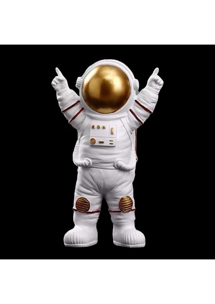 Reçine Astronot Figürinler Uzaylı Ay Heykel Dekoratif Minyatürler 15X10X25CM (Yurt Dışından) indirimleri