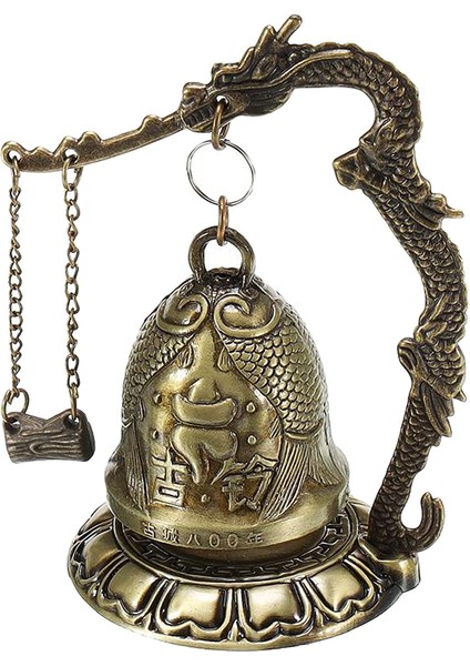Budist Ejderha Fengshui Bell Iyi Şanslar Ev Masası Dekor Balık 1 Için Tibet Korusun (Yurt Dışından) fiyatları