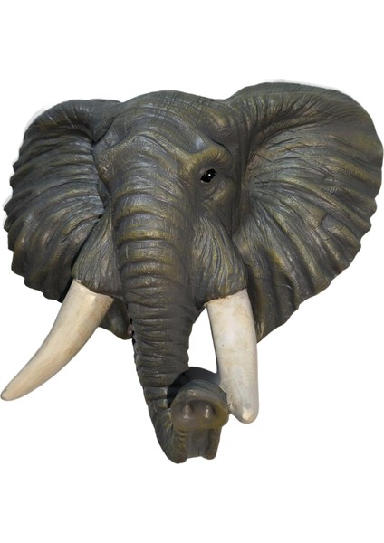 Reçine Fil Duvar Heykel Dekor Zarif Görünüm Ince Işçilik Çamur Renk Fil (Yurt Dışından) fiyatları