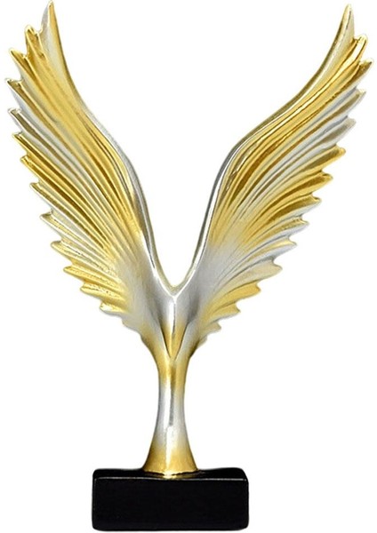 /melek Heykel Reçine Heykel Heykel Dekorasyon Altın Kuş 10.5X3X15CM 7X3X15CM (Yurt Dışından)