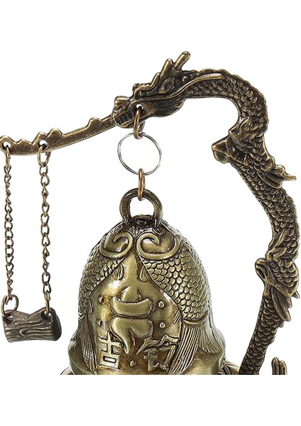 Budist Ejderha Fengshui Bell Iyi Şanslar Ev Masası Dekor Balık 1 Için Tibet Korusun (Yurt Dışından) modelleri