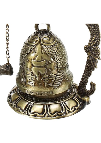 Budist Ejderha Fengshui Bell Iyi Şanslar Ev Masası Dekor Balık 1 Için Tibet Korusun (Yurt Dışından) indirimleri