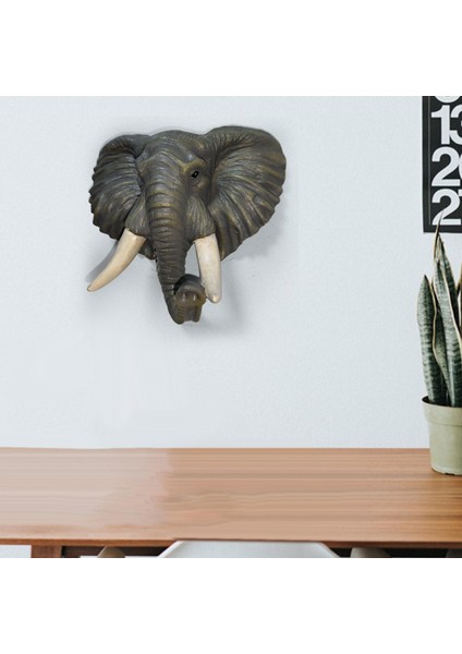 Reçine Fil Duvar Heykel Dekor Zarif Görünüm Ince Işçilik Çamur Renk Fil (Yurt Dışından) fırsatları