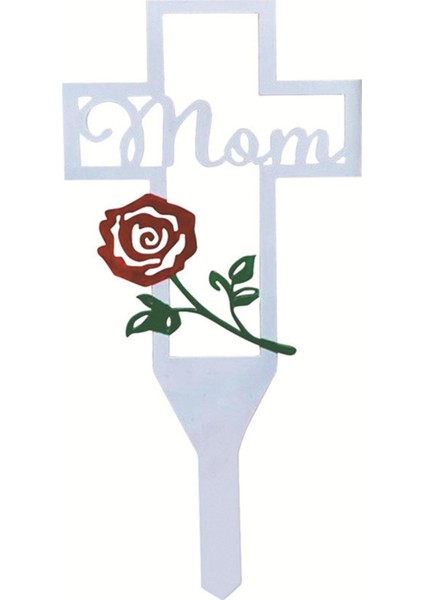 Metal Çapraz Pisli Yahu Heykeli Akrabalar Mezarlık Süslemesi Su Geçirmez MMOM02 (Yurt Dışından)