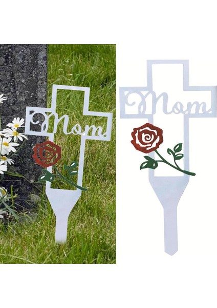 Metal Çapraz Pisli Yahu Heykeli Akrabalar Mezarlık Süslemesi Su Geçirmez MMOM02 (Yurt Dışından) indirimleri