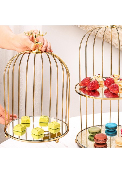 Nordic Style Kuş Kafesi Raf Kozmetik Ekran Kılıfı Mum Depolama Masası Sanat Tek Katman (Yurt Dışından) fırsatları