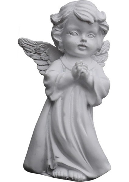 Reçine Melek Heykel Heykel Masaüstü Süsleri El Yapımı Dekoratif Dua Doğru (Yurt Dışından)