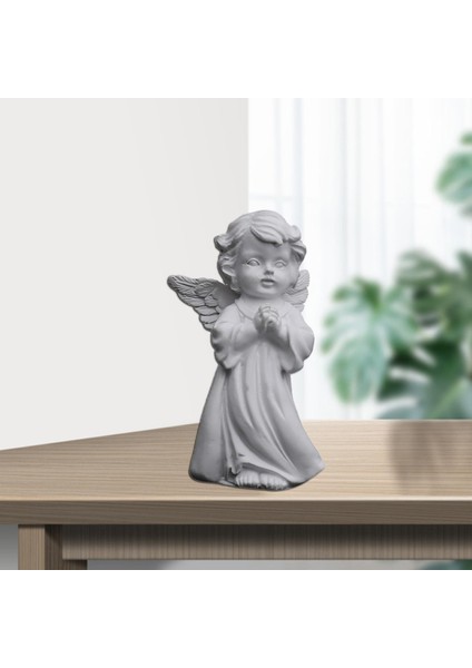 Reçine Melek Heykel Heykel Masaüstü Süsleri El Yapımı Dekoratif Dua Doğru (Yurt Dışından) fırsatları