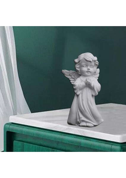 Reçine Melek Heykel Heykel Masaüstü Süsleri El Yapımı Dekoratif Dua Doğru (Yurt Dışından) indirimleri