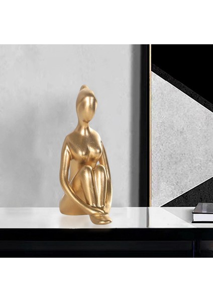 Yoga Kız Heykel Figürin Küçük Dekor Bayan Figür Heykeli Masa Altın Renk Stili Için (Yurt Dışından) fırsatları