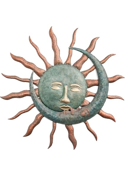 Metal Duvar Sanat Dekorasyonu Güneş Yaratıcı Ofis Evi Için Asılı (Yurt Dışından)