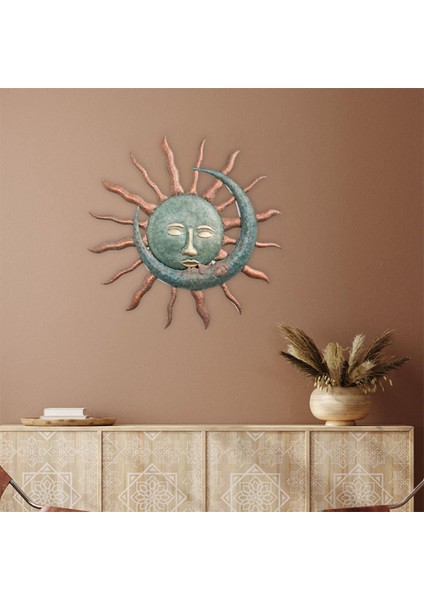 Metal Duvar Sanat Dekorasyonu Güneş Yaratıcı Ofis Evi Için Asılı (Yurt Dışından) fiyatları