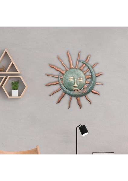 Metal Duvar Sanat Dekorasyonu Güneş Yaratıcı Ofis Evi Için Asılı (Yurt Dışından) indirimleri